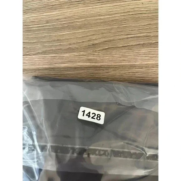 Eileen Fisher Hooded Rain Jacket Black Women's L Nylon Cotton Cinched Coat - Picture 15 of 15